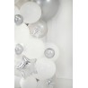 25 folieballonnen mini ster 10cm zilver