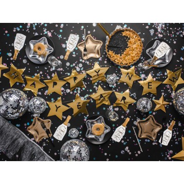 Superleuke slinger voor Nieuwjaar met gouden sterren