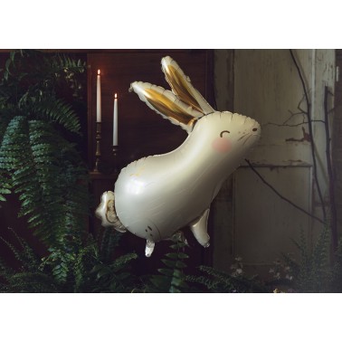 Folieballon xxl wit konijn