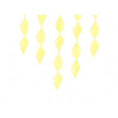 Slinger fringe crêpepapier geel