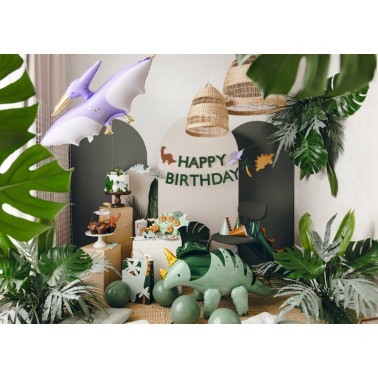 Dinofeestje: slinger happy birthday dino 3m