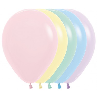 12 ballonnen mat pastel (gewoon formaat)