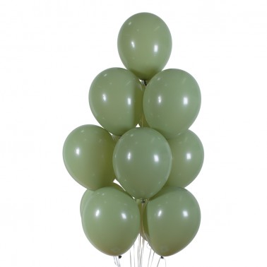 12 ballonnen olijf (gewoon formaat)