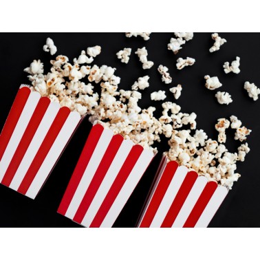 Trakteer met popcorn in deze prachtige popcorndoosjes